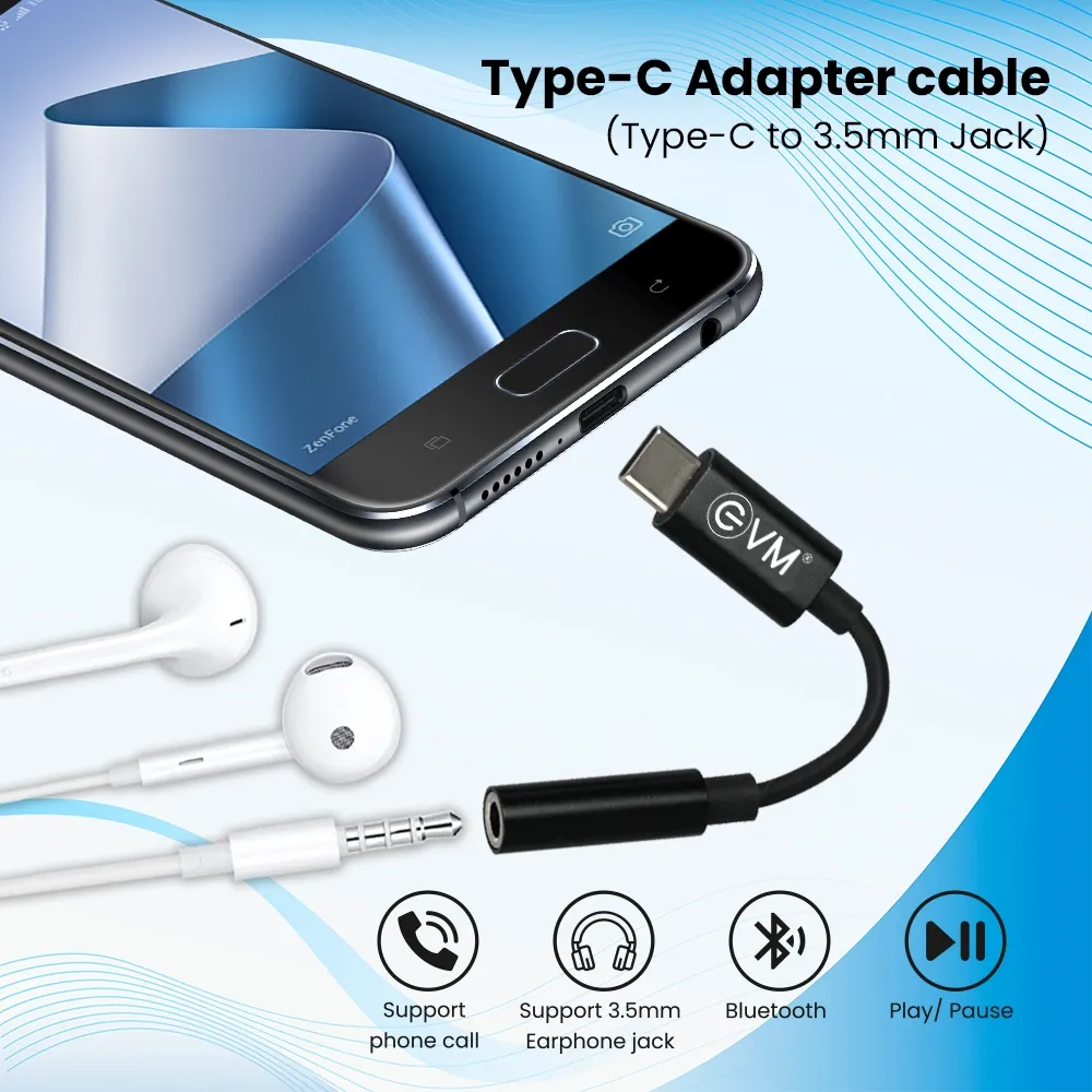 EVM Type-C Adapter Cable (Type-C to 3.5mm Jack) view 3